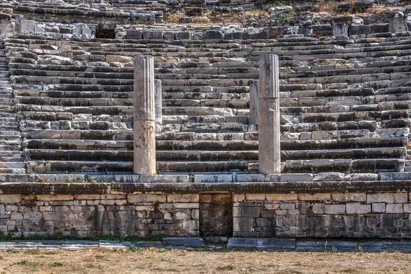 Cidade Grega Antiga Mileto Costa Ocidental Anatólia Turquia Dia Ensolarado — Fotografia de Stock