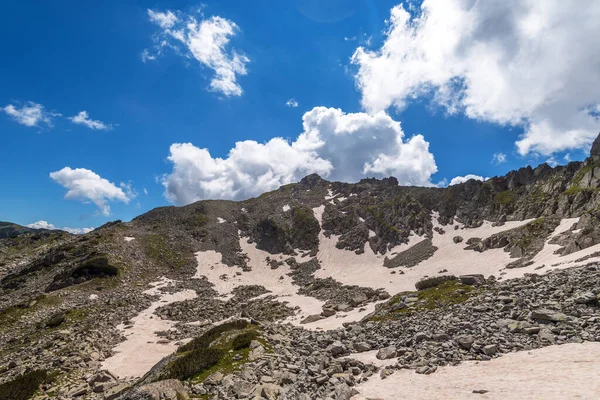 Sentiero Escursionistico Difficile Salita Attraverso Rocce Pirin Montagne Bulgaria Estate — Foto Stock