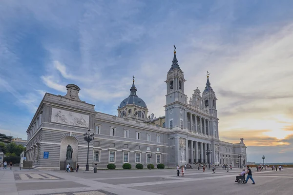 Catedral Almudena Madrid Spanje September 2018 Beeld Van Kathedraal Van — Stockfoto