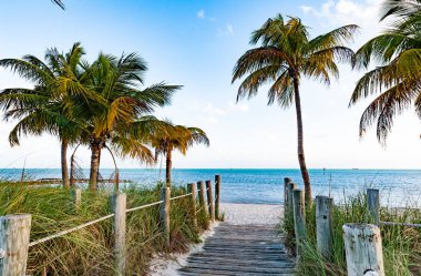 Key West, Florida Okyanus Günbatımı