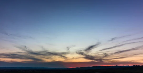 Kolory Zachodu Słońca Niebo — Zdjęcie stockowe