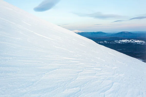 Urali Paesaggio Montano Invernale Russia — Foto Stock