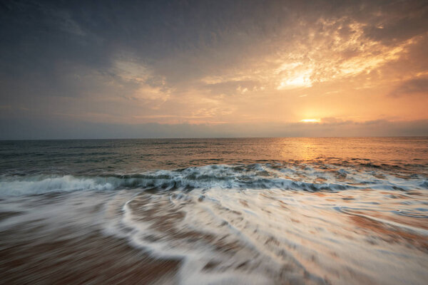 Beautiful sunrise over the sea.