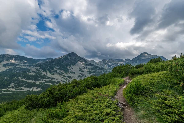 Erstaunliche Landschaft Mit Muratov Gipfel Und Gebirgsfluss Pirin Gebirge Bulgarien — Stockfoto