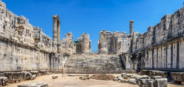 Dentro Del Templo Apolo Didyma Vista Panorámica Soleado Día Verano —  Fotos de Stock