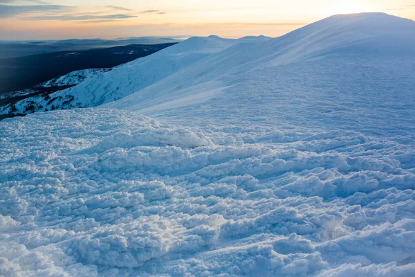 Urals Vinterbergslandskap Ryssland — Stockfoto