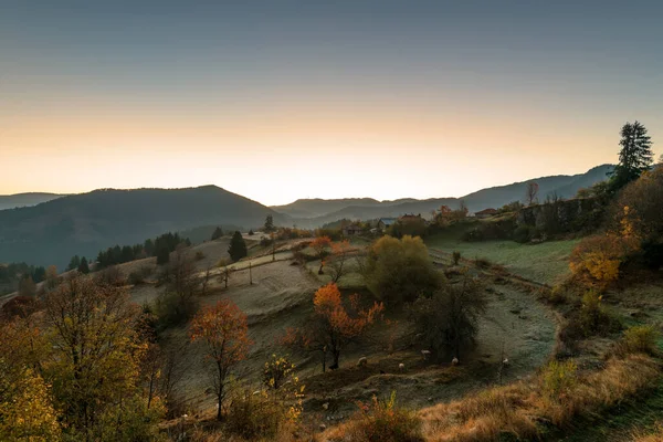 保加利亚罗得波山脉的秋天 一大早 — 图库照片