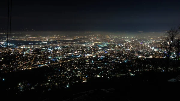 Nacht Der Stadt Sofia — Stockfoto