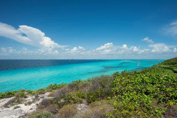 Vista Panoramica Dalla Cima Del Mare Dei Caraibi Del Mare — Foto Stock