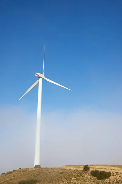 Turbina Eólica Para Producción Sostenible Energía Eléctrica España — Foto de Stock