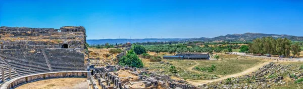 Antigua Ciudad Griega Mileto Costa Occidental Anatolia Turquía Día Soleado —  Fotos de Stock
