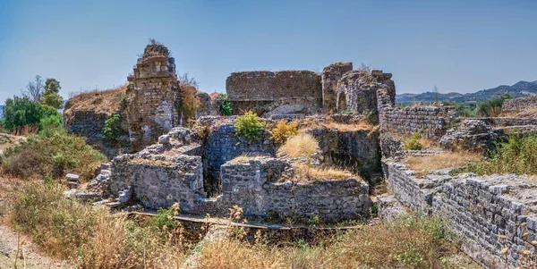 Cidade Grega Antiga Mileto Costa Ocidental Anatólia Turquia Dia Ensolarado — Fotografia de Stock