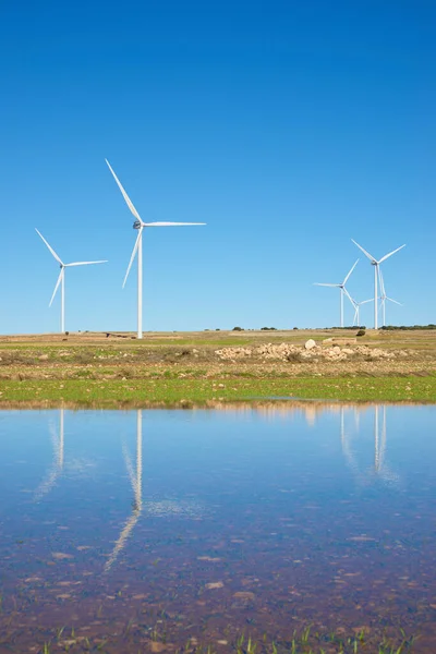 Molinos Viento Para Producción Energía Eléctrica España — Foto de Stock