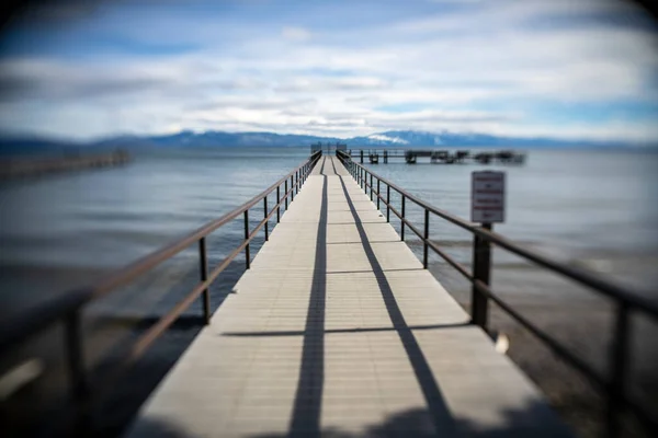 Lake Tahoe Walkway Piers — Stock Photo, Image