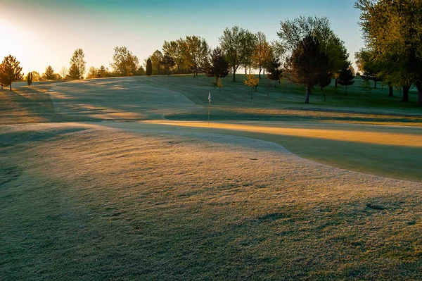 Early Moring Light Golf Course — Stock Photo, Image