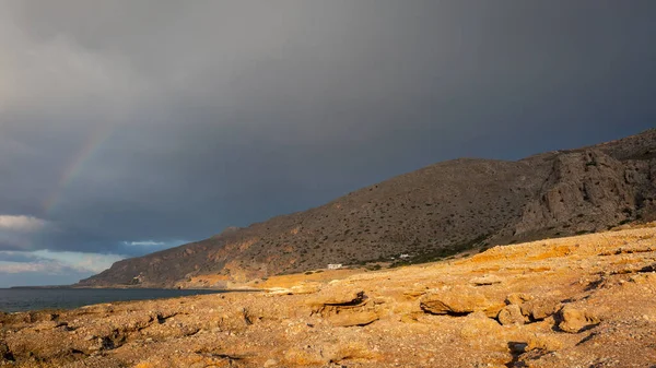 Góry Pobliżu Wsi Goudouras Południowej Krecie — Zdjęcie stockowe