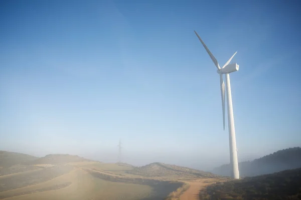 Wind turbine for sustainable electric energy production in Spain.