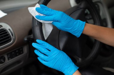 Araba temizleme, eğlence, antibakteriyel ıslak mendil.