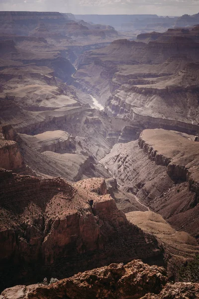 Řeka Colorado Pohledu Vesnice Grand Canyon — Stock fotografie
