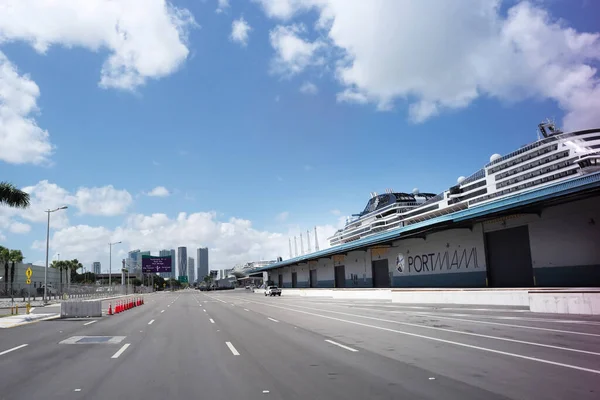 Empty Port Miami — Zdjęcie stockowe