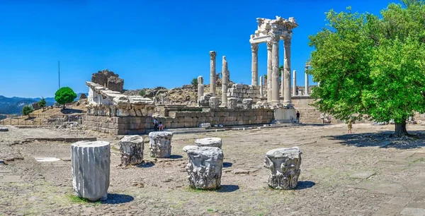 Pergamon Turkije 2019 Agora Ruïnes Van Oude Griekse Stad Pergamon — Stockfoto