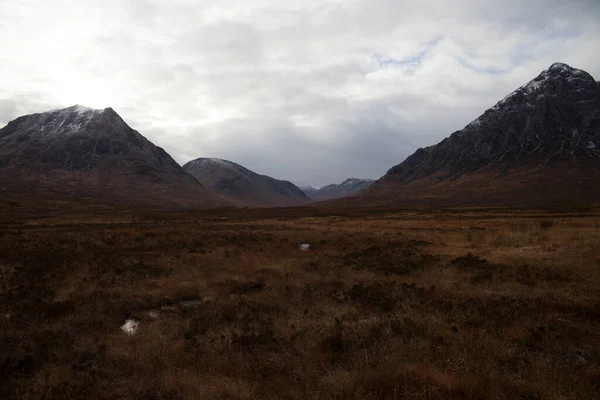 Ορεινή Κοιλάδα Στη Σκωτία Glencoe — Φωτογραφία Αρχείου