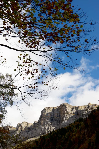 Klippig Topp Ordesa Valley National Park Pyrenéerna Spanien — Stockfoto