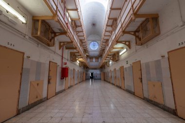 Barcelona 'daki Modelo hapishanesinin içi.