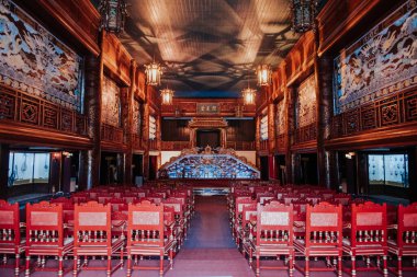 19. yüzyılın tapınağı Hue, Vietnam 'da.