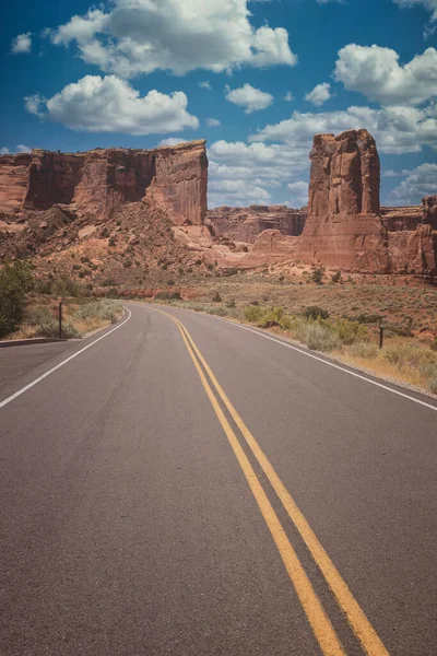 Arches Nationalpark Straße Und Umwelt — Stockfoto