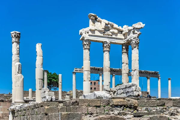 Pergamon Türkei 2019 Ruinen Des Dionysostempels Der Antiken Griechischen Stadt — Stockfoto