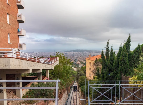 Beautiful View Old Historic Electric Street Tram Buildings Central Lisbon — Stock Photo, Image