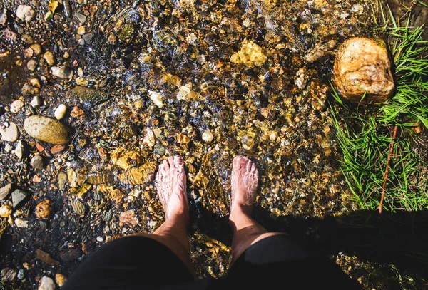 Feet Woman Water —  Fotos de Stock