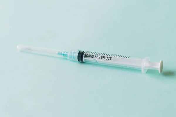 Syringe White Background Isolated White — Foto de Stock