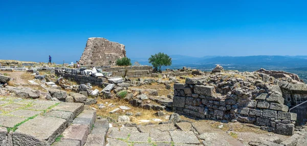 Pergamon Turkije 2019 Ruïnes Van Oude Griekse Stad Pergamon Turkije — Stockfoto