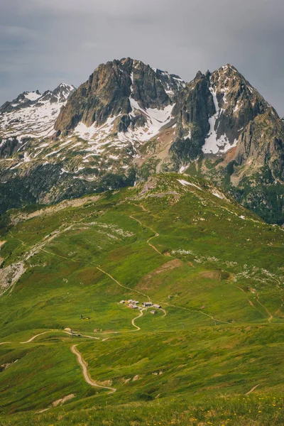 Granja Parte Inferior Gama Rugas Aiguilles Alpes Franceses Chamonix — Foto de Stock