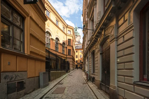 Narrow Streets Historic Old City Gamlastan Stockholm — Stock Photo, Image
