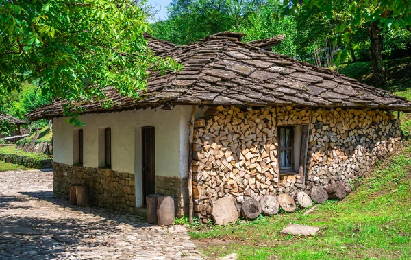 Ancienne Maison Traditionnelle Dans Complexe Ethnographique Architectural Etar Bulgarie Par — Photo