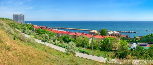 Odessa Ukraine 2020 Panoramic View New Microdistrict Slope Development Odessa — Stock Photo, Image