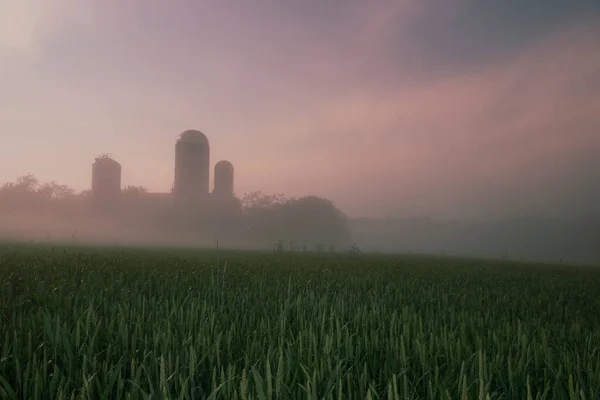 Agriturismo Paesaggio Intorno Centro Del Nulla Pennsylvania — Foto Stock