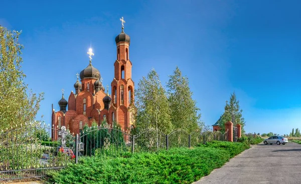 Iglesia San Nicolás Rybakovka Región Odessa Ucrania Día Soleado Verano — Foto de Stock