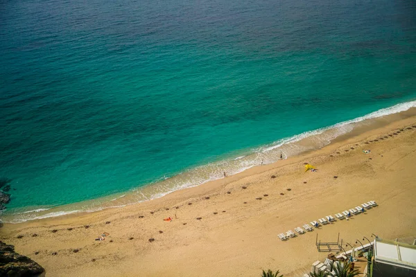 Kleopatra Písečná Pláž Alanya Reviera — Stock fotografie