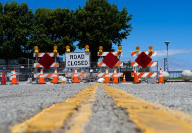Roads are closed due to construction