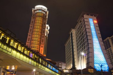 Macau-22 Kasım 2017: Macau bir kumarhane şehri, görkemli bir bina ve estetik tasarımın modern çağı, sizi bu şehrin büyüleyici kaynaşma ve deneyimini yaşamaya davet ediyor..