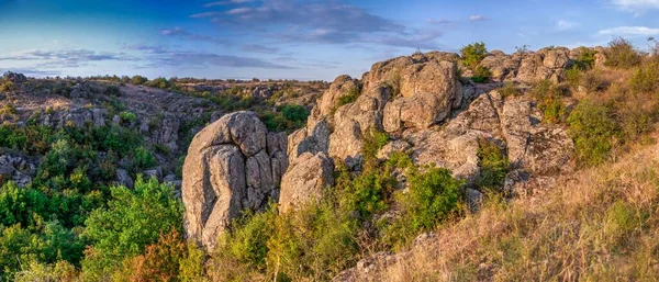 Deep Granite Canyon Mertvovod River Aktovo Village Nikolaev Region Ukraine — Stock Photo, Image