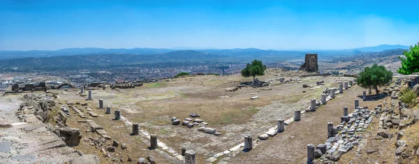 Ruines Ville Grecque Antique Pergame Turquie Par Une Journée Été — Photo