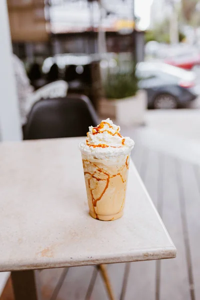 Close View Tasty Milkshake — Stock Photo, Image