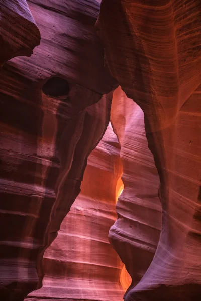 Dentro Antelope Canyon Cor Texturas — Fotografia de Stock
