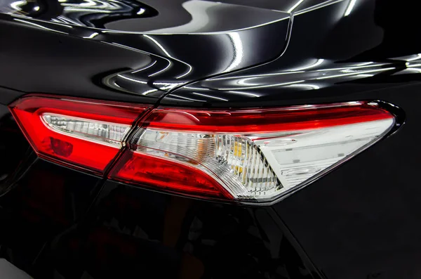 Details Auto Auto Achterlichten Zwart Stijlvolle Moderne Luxe — Stockfoto