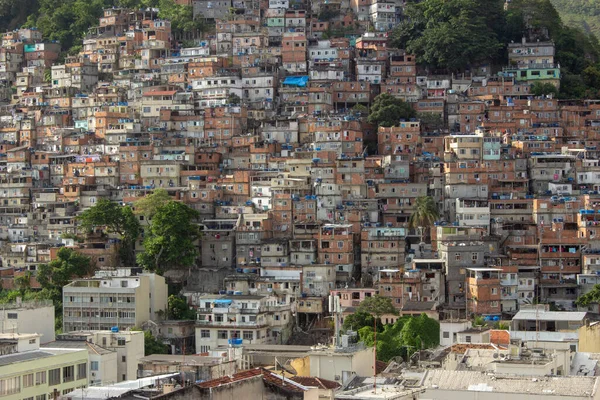 Cantagalo Favela Położony Copacabana Rio Janeiro — Zdjęcie stockowe